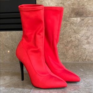 Red boots size 6